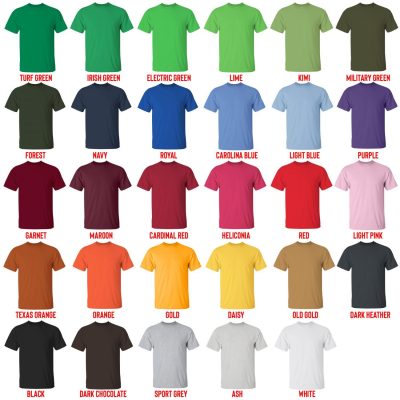 t shirt color chart - Keshi Store
