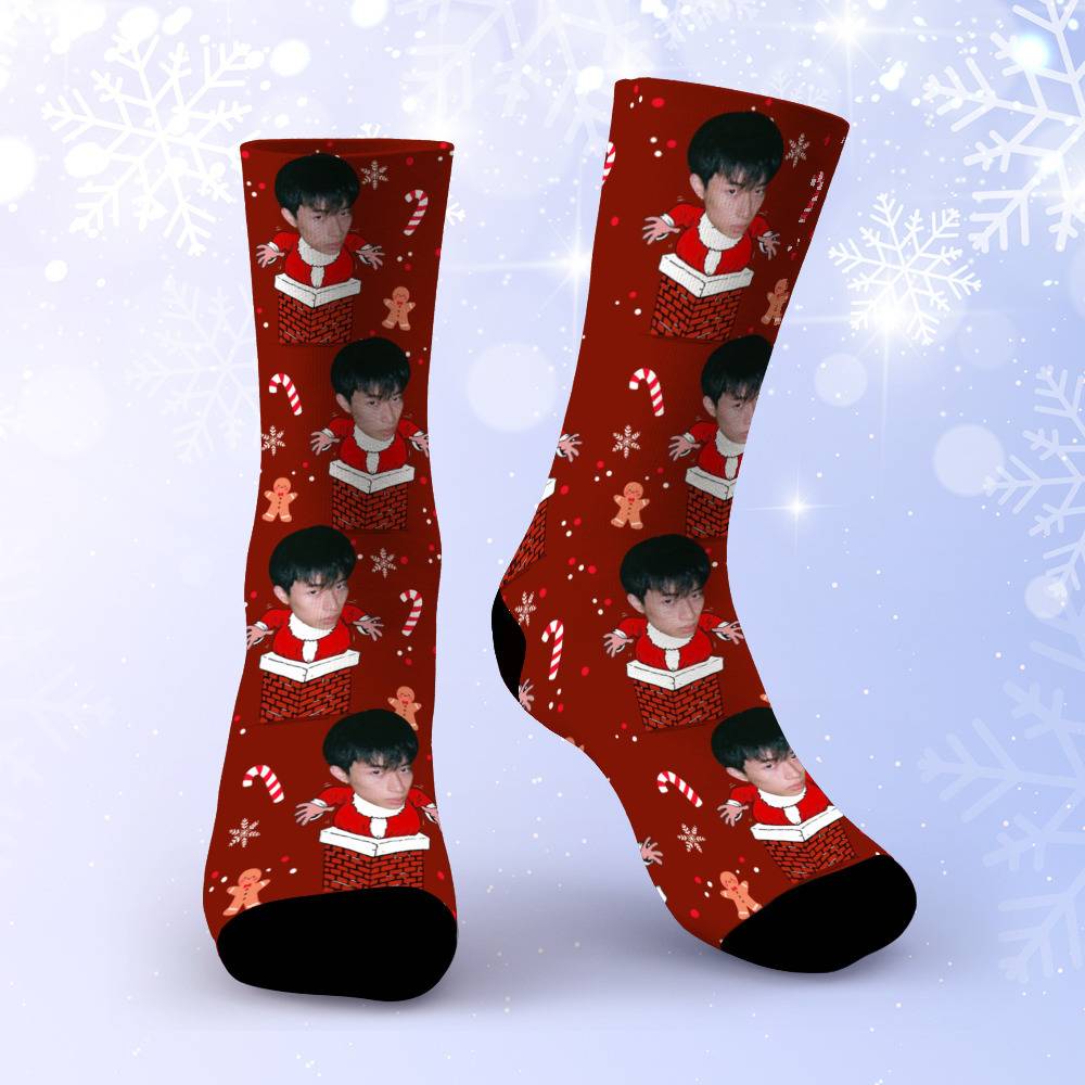 Keshi Christmas Santa Claus Print Socks