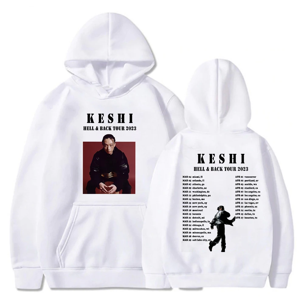 Keshi Merch Hell Black Tour 2023 Sweatshirt Cotton Fleece Hoodie Back Print Streetwear Women Men Clothes - Keshi Store